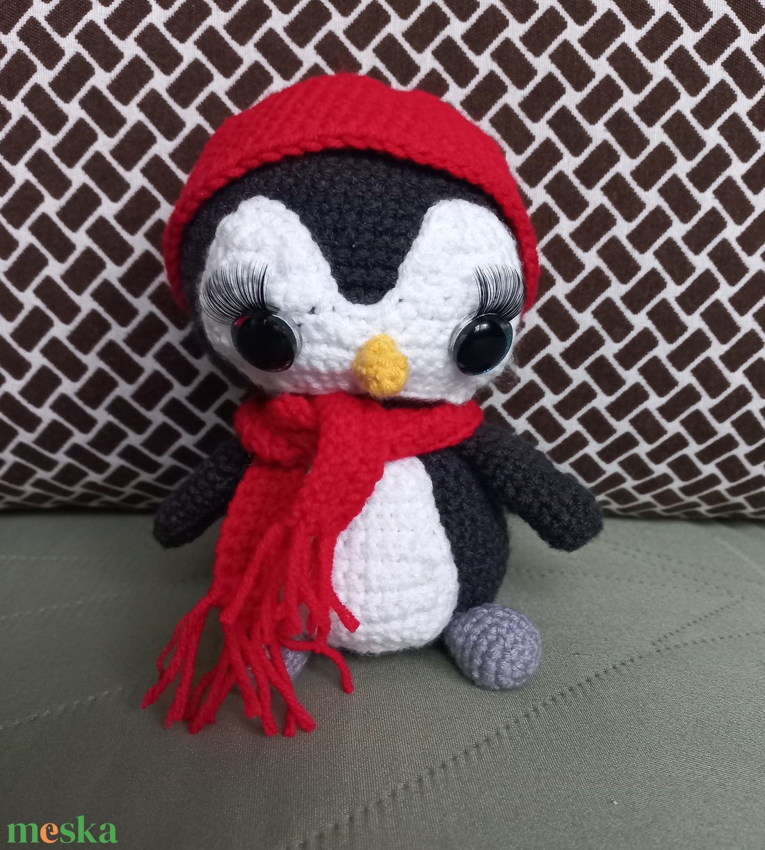 Horgolt pingvin - játék & sport - plüssállat & játékfigura - más figura - Meska.hu