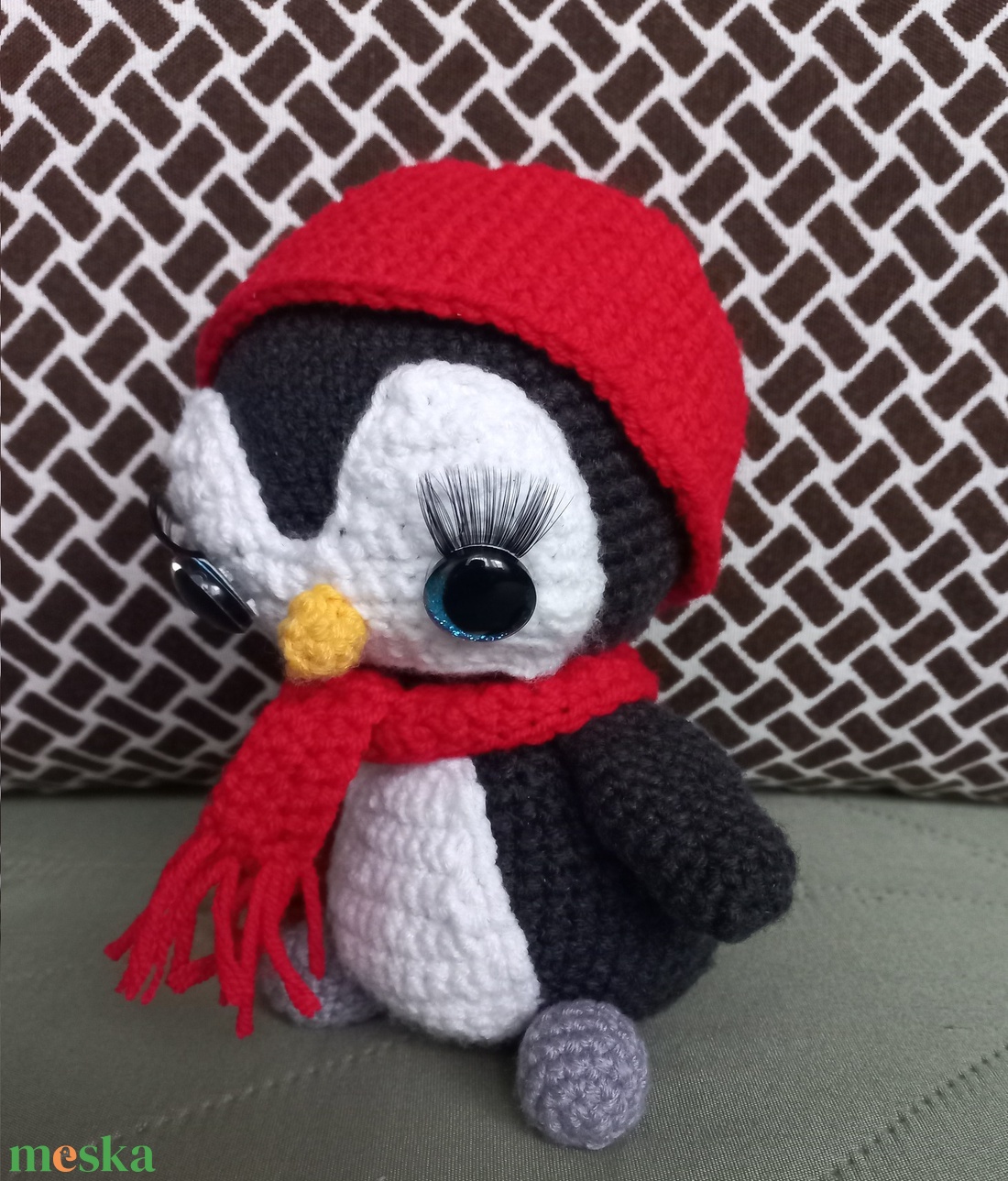 Horgolt pingvin - játék & sport - plüssállat & játékfigura - más figura - Meska.hu