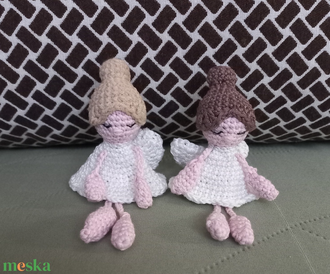 Angyalka díszek - karácsony - karácsonyi lakásdekoráció - karácsonyfadíszek - Meska.hu