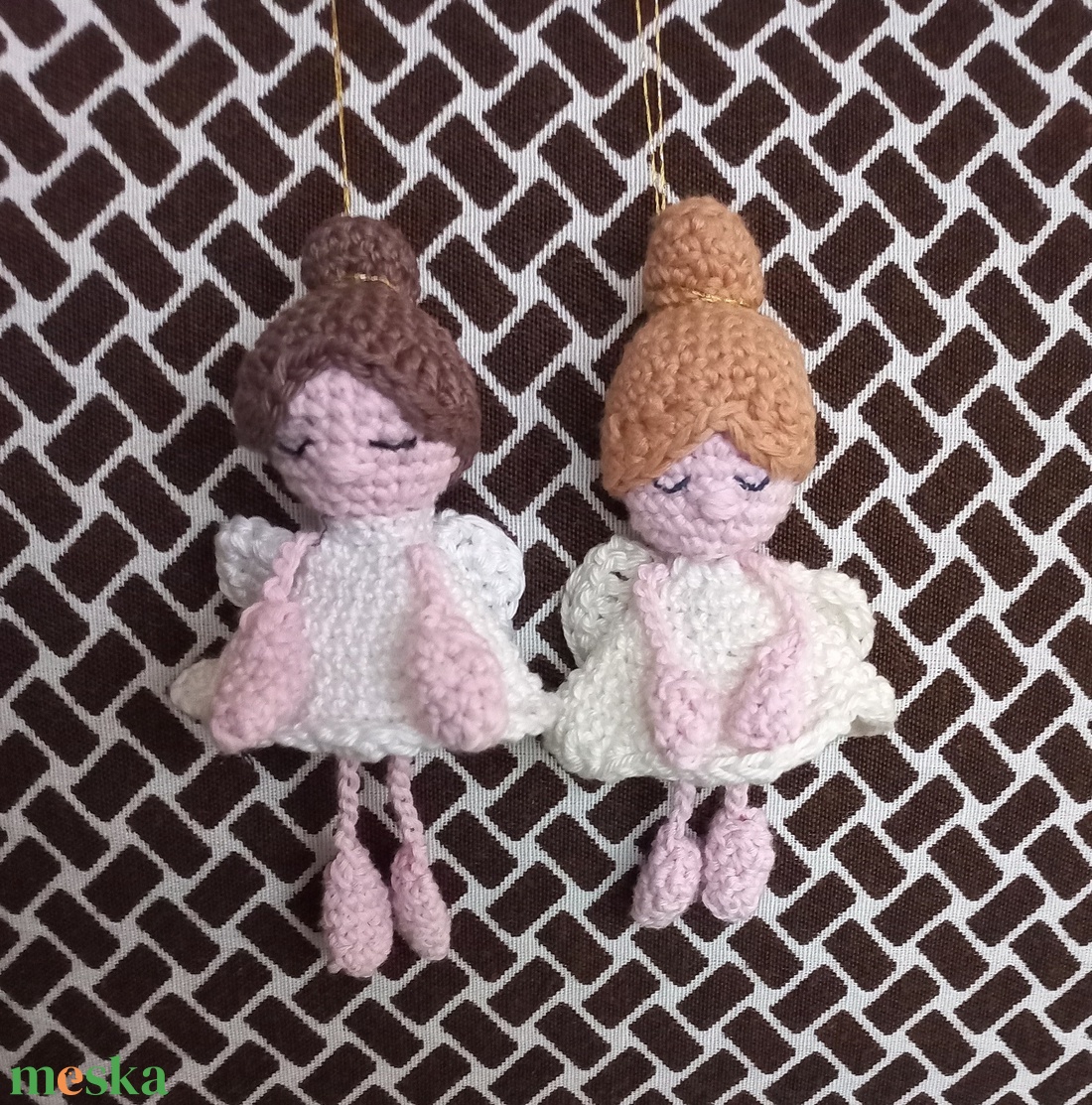 Angyalka díszek - karácsony - karácsonyi lakásdekoráció - karácsonyfadíszek - Meska.hu