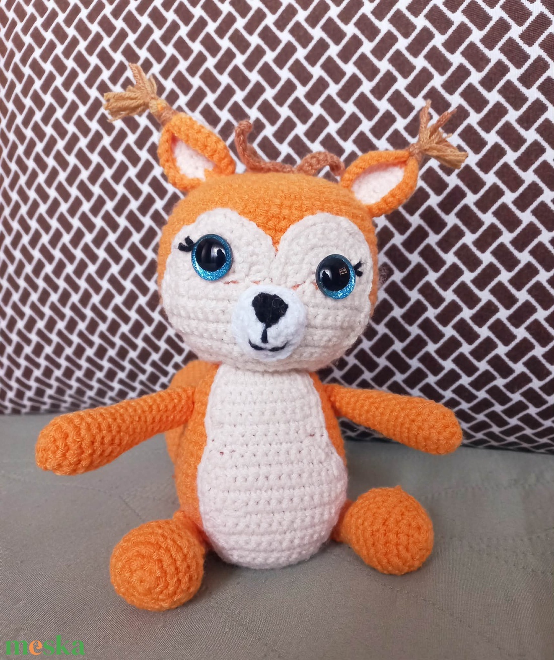 Horgolt mókuska - játék & sport - plüssállat & játékfigura - más figura - Meska.hu