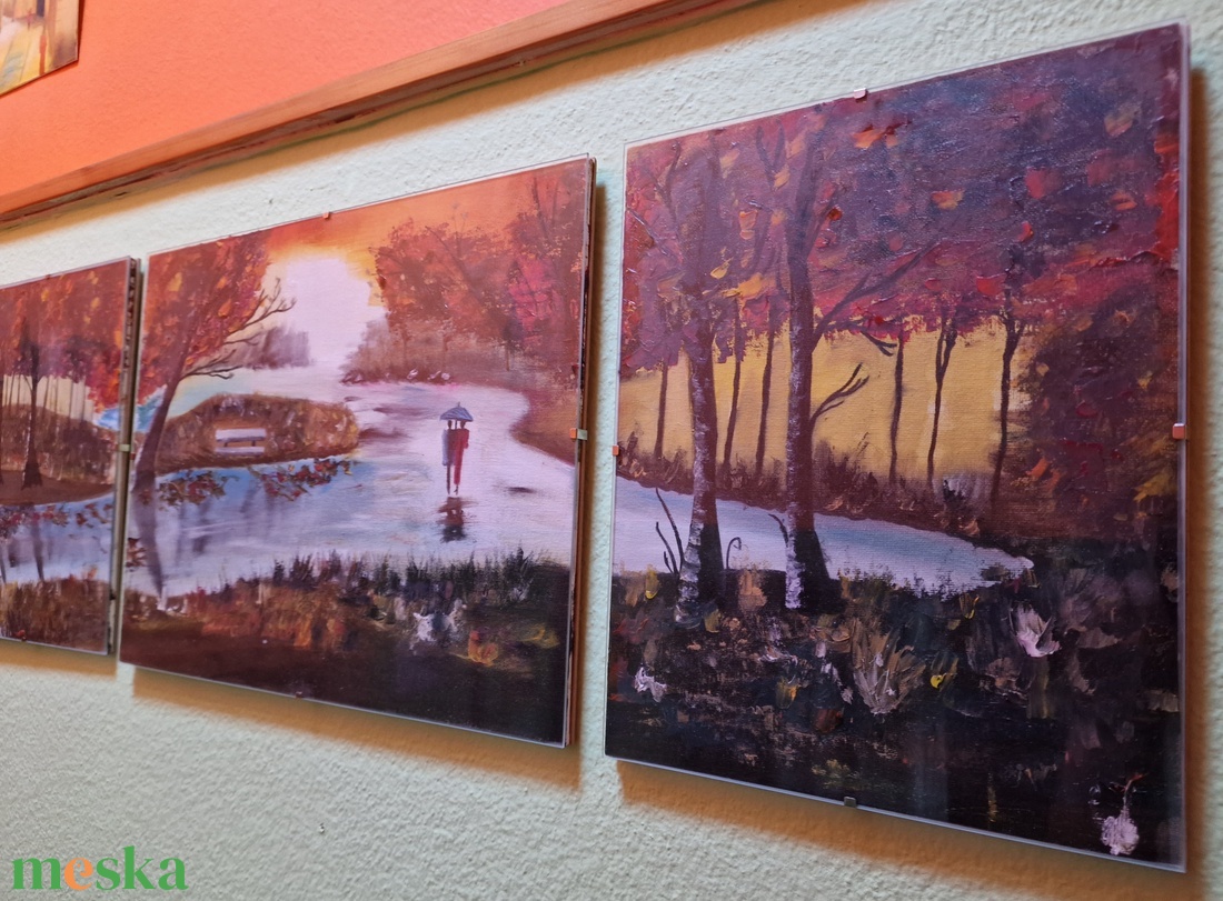 Őszi park, olajfestmény, 25x30 cm + 40x30 cm + 25x30 cm - művészet - festmény - olajfestmény - Meska.hu Őszi park, olajfestmény, 25x30 cm + 40x30 cm + 25x30 cm - művészet - festmény - olajfestmény - Meska.hu