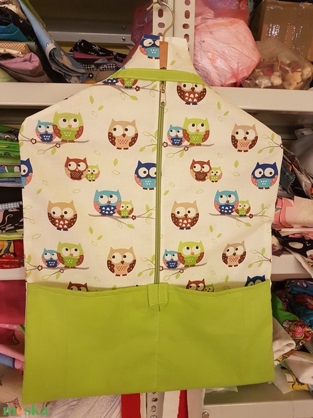  Ovis zsák zöld bagoly - ovis zsák - ovis zsák - Meska.hu