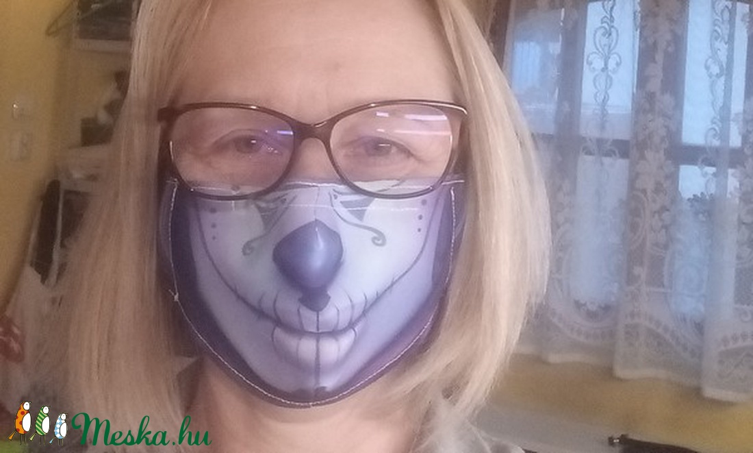 Szájmaszk pamut textilből Halloween témájú - vicces - vicces - Meska.hu
