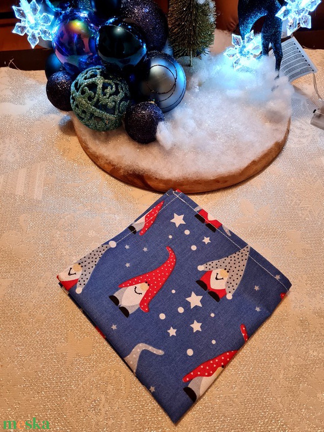 Karácsonyi textil szalvéta 4db - otthon & életmód - konyhafelszerelés, tálalás - konyhai textil - szalvéta - Meska.hu