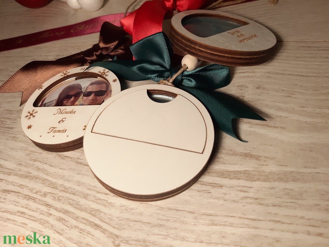 fényképes egyedi karácsonyfadísz - karácsony - karácsonyi lakásdekoráció - karácsonyfadíszek - Meska.hu