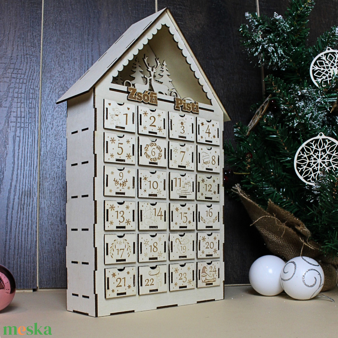 Névre szóló Adventi Kalendárium Led- világítással - karácsony - adventi díszek - adventi naptár - Meska.hu Névre szóló Adventi Kalendárium Led- világítással - karácsony - adventi díszek - adventi naptár - Meska.hu