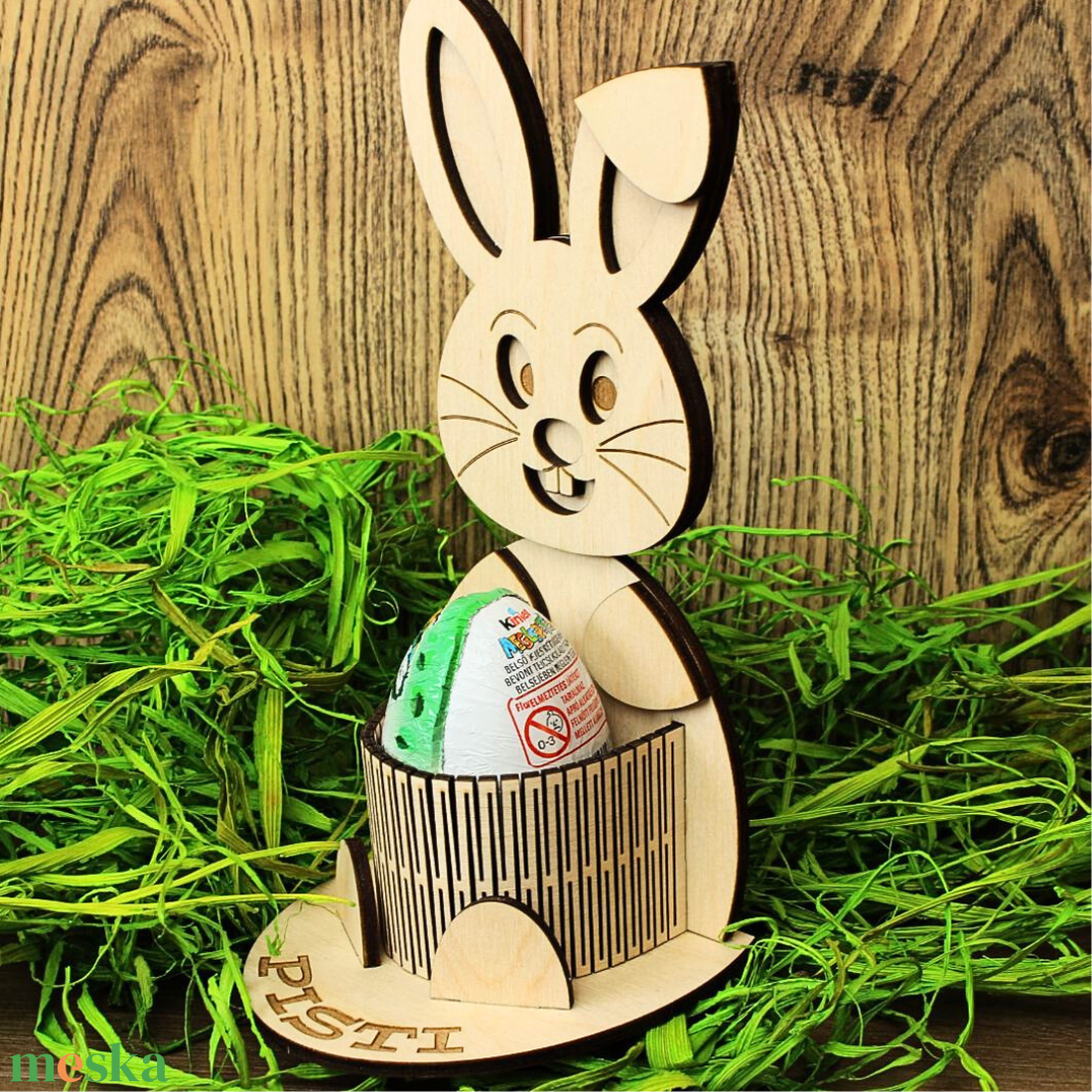 Neves nyuszis ajándék - otthon & életmód - dekoráció - asztal és polc dekoráció - dekorációs tál, tartó - Meska.hu