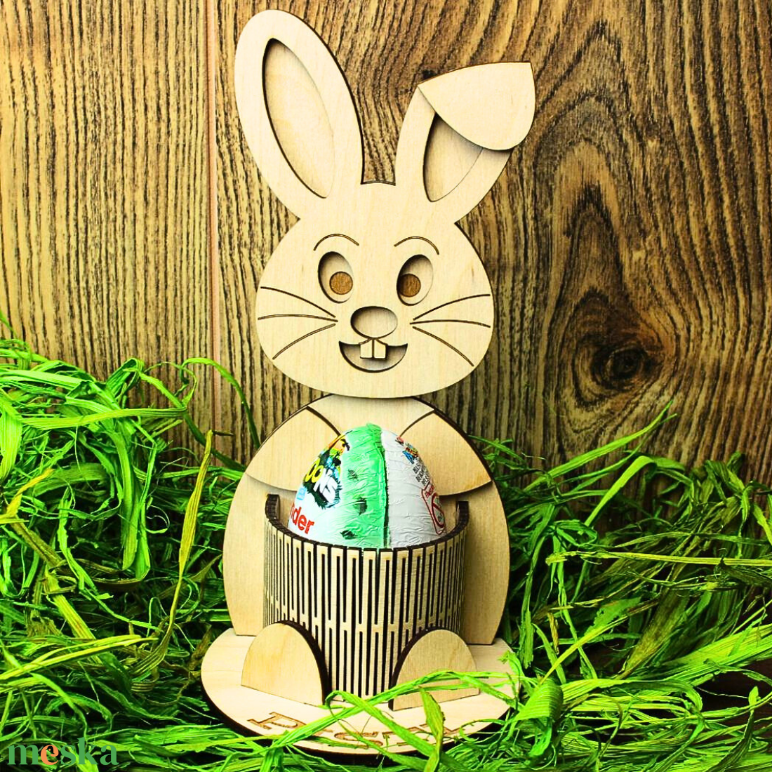 Neves nyuszis ajándék - otthon & életmód - dekoráció - asztal és polc dekoráció - dekorációs tál, tartó - Meska.hu