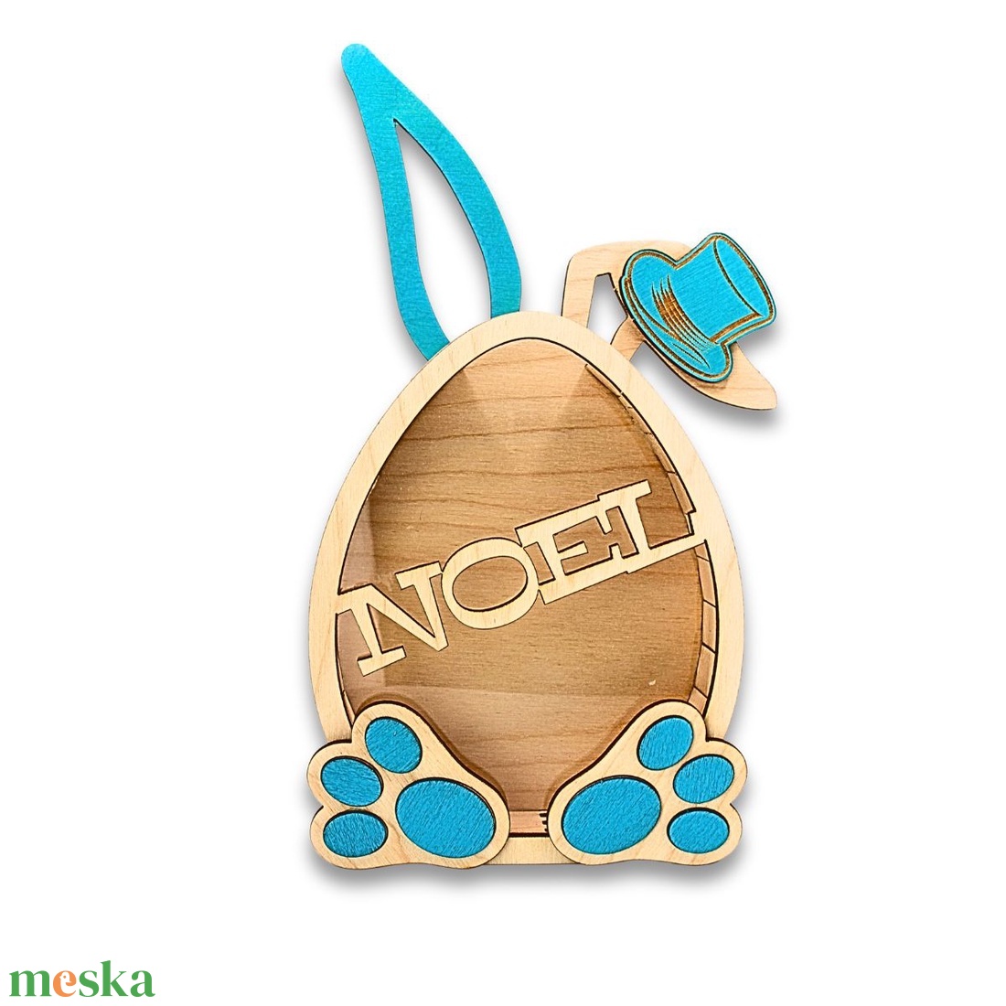 Színes húsvéti nyuszis cukorka tartó névre szólóan - otthon & életmód - dekoráció - asztal és polc dekoráció - persely - Meska.hu