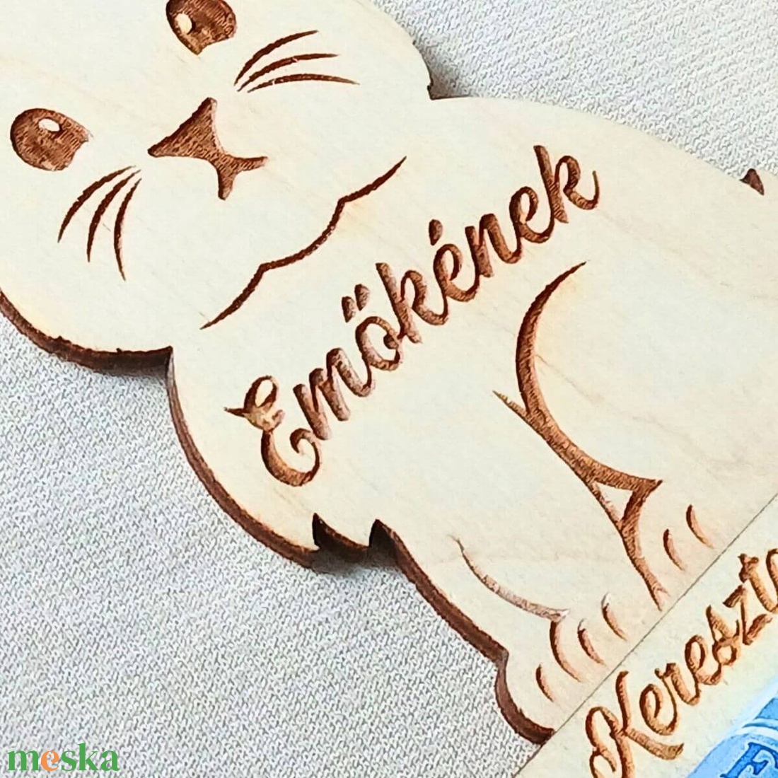 Névre szóló húsvéti ajándék � egyedi nyuszis pénzátadó - ünnepi díszek, dekorációk - húsvéti díszek és dekorációk - húsvéti pénzátadó - Meska.hu