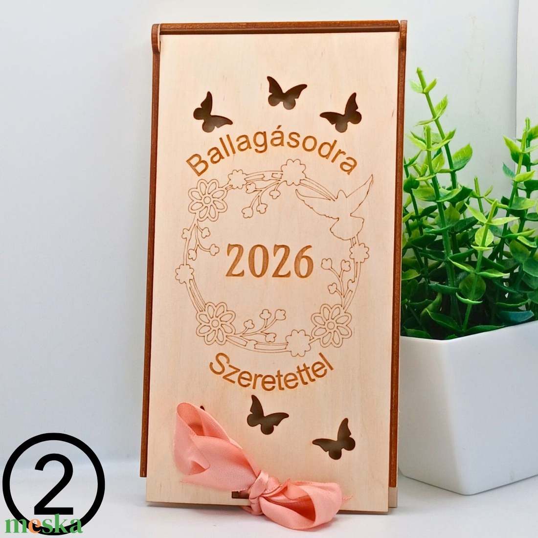  Gravírozott ballagási pénzátadó doboz � egyedi fa ajándék fiúknak és lányoknak (2026) - otthon & életmód - papír, írószer - ajándékozás kellékei - pénzátadó doboz - Meska.hu
