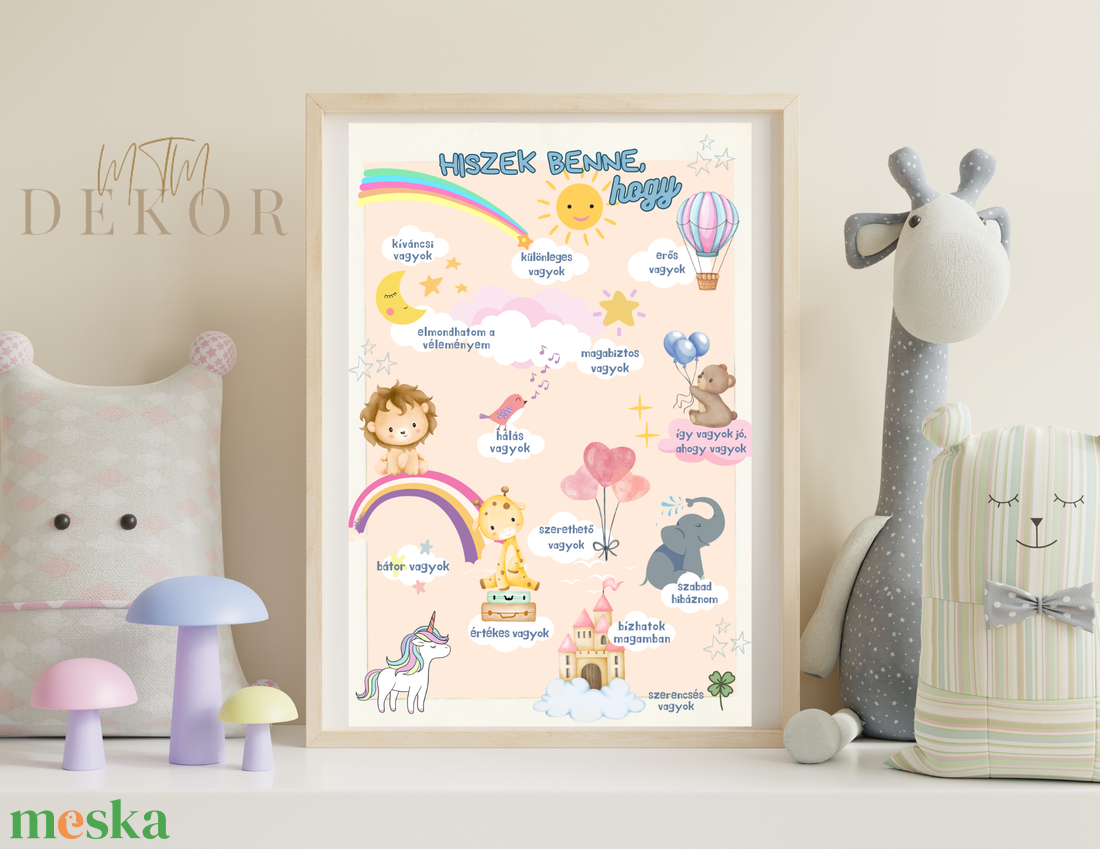 Gyerekszoba dekor - pozitív megerősítés - művészet - grafika & illusztráció - digitális - Meska.hu Gyerekszoba dekor - pozitív megerősítés - művészet - grafika & illusztráció - digitális - Meska.hu