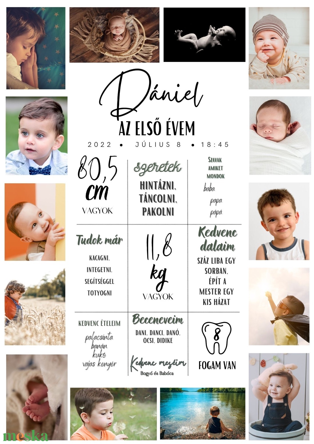 Az első évem - 1 éves poszter - művészet - grafika & illusztráció - digitális - Meska.hu Az első évem - 1 éves poszter - művészet - grafika & illusztráció - digitális - Meska.hu