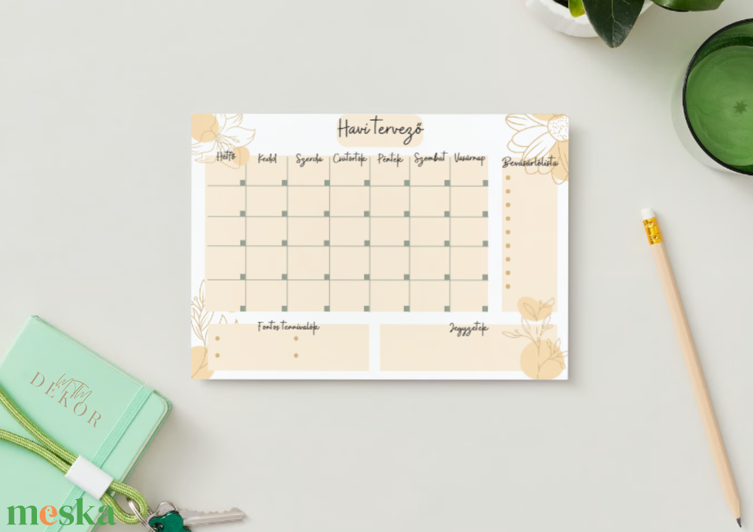 Havi tervező  - művészet - grafika & illusztráció - digitális - Meska.hu