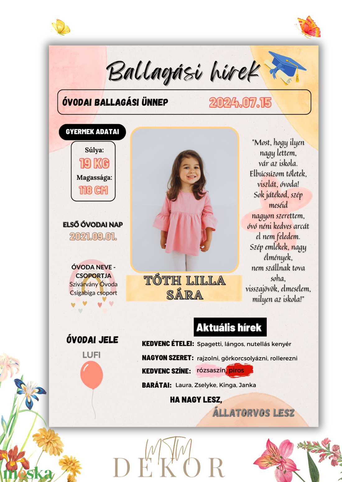 Ballagási emléklap óvodásoknak - művészet - grafika & illusztráció - digitális - Meska.hu Ballagási emléklap óvodásoknak - művészet - grafika & illusztráció - digitális - Meska.hu