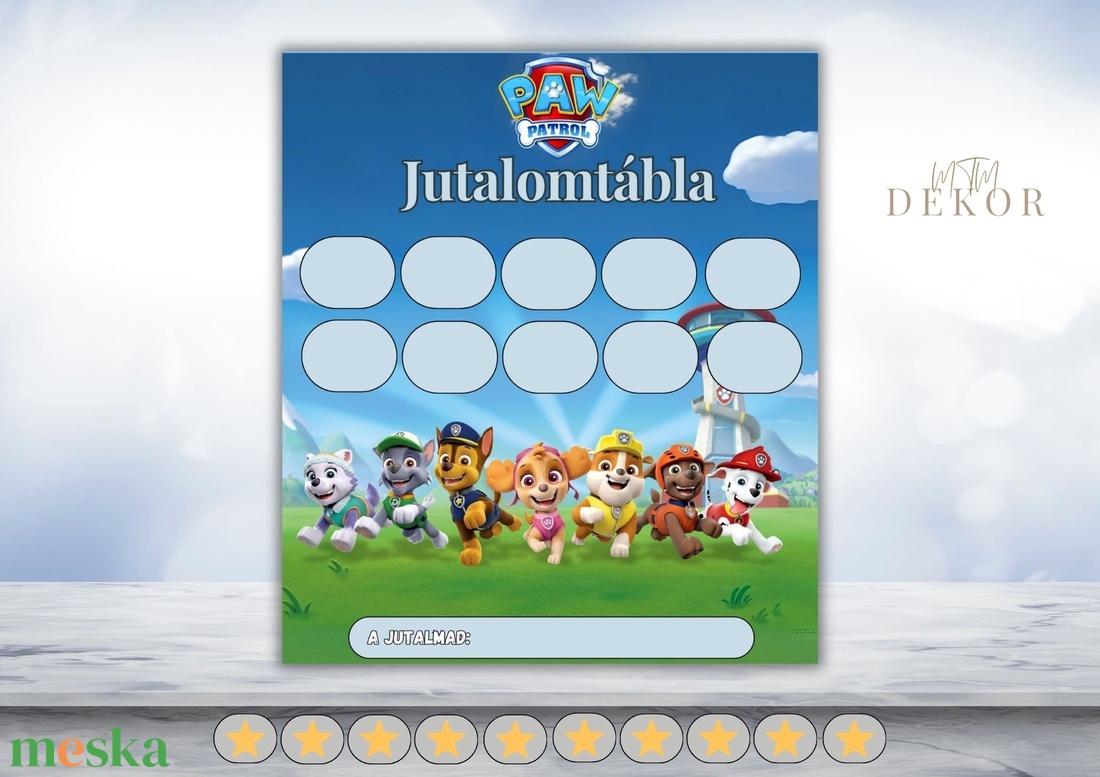 Mancs őrjárat jutalomtábla - művészet - grafika & illusztráció - digitális - Meska.hu