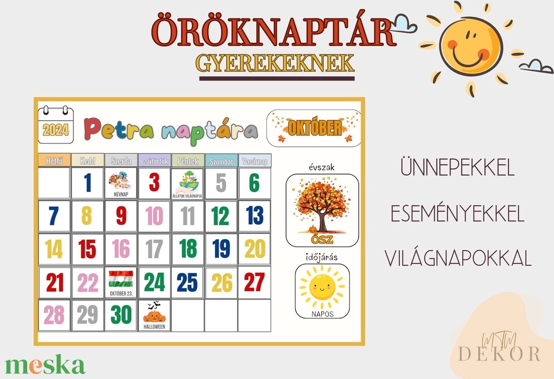 Öröknaptár gyerekeknek - Ovis öröknaptár - Névre szóló öröknaptár - Gyereknaptár - művészet - grafika & illusztráció - digitális - Meska.hu Öröknaptár gyerekeknek - Ovis öröknaptár - Névre szóló öröknaptár - Gyereknaptár - művészet - grafika & illusztráció - digitális - Meska.hu