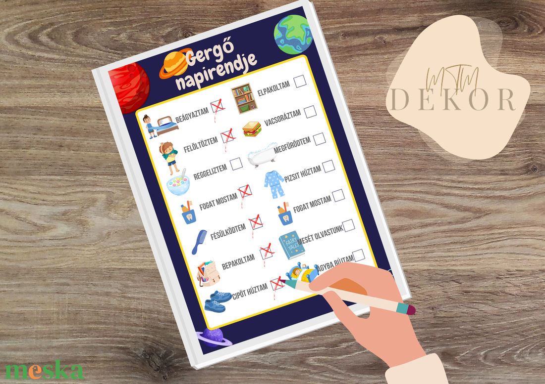 Egyedi pipálható napirend táblázat gyerekeknek / Személyre szabott napirend egyedi dekorral - művészet - grafika & illusztráció - digitális - Meska.hu Egyedi pipálható napirend táblázat gyerekeknek / Személyre szabott napirend egyedi dekorral - művészet - grafika & illusztráció - digitális - Meska.hu