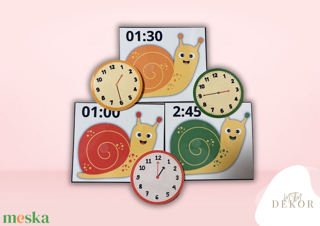 Csigaóra - Óratanulás tépőzáras csigákkal gyerekeknek - Időtanulás játékosan - művészet - grafika & illusztráció - digitális - Meska.hu Csigaóra - Óratanulás tépőzáras csigákkal gyerekeknek - Időtanulás játékosan - művészet - grafika & illusztráció - digitális - Meska.hu
