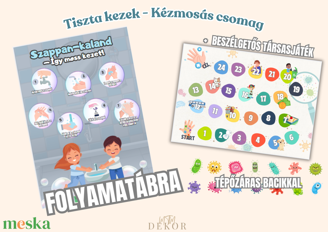 Kézmosós folyamatábra - Kézmosás lépései - Folyamatábra kicsiknek - Baktériumok beszélgetős társas - művészet - grafika & illusztráció - digitális - Meska.hu Kézmosós folyamatábra - Kézmosás lépései - Folyamatábra kicsiknek - Baktériumok beszélgetős társas - művészet - grafika & illusztráció - digitális - Meska.hu