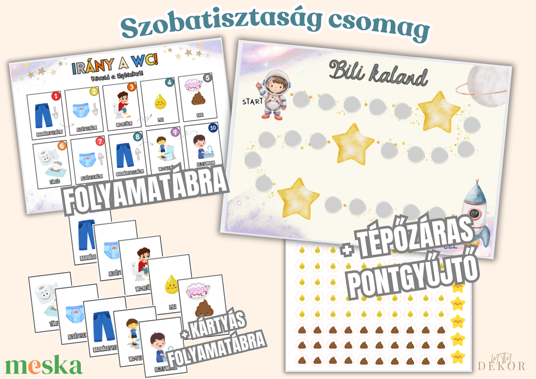Szobatisztaság csomag - Szobatiszta leszek! - Tépőzáras jutalomtábla szobatisztasághoz - művészet - grafika & illusztráció - digitális - Meska.hu Szobatisztaság csomag - Szobatiszta leszek! - Tépőzáras jutalomtábla szobatisztasághoz - művészet - grafika & illusztráció - digitális - Meska.hu