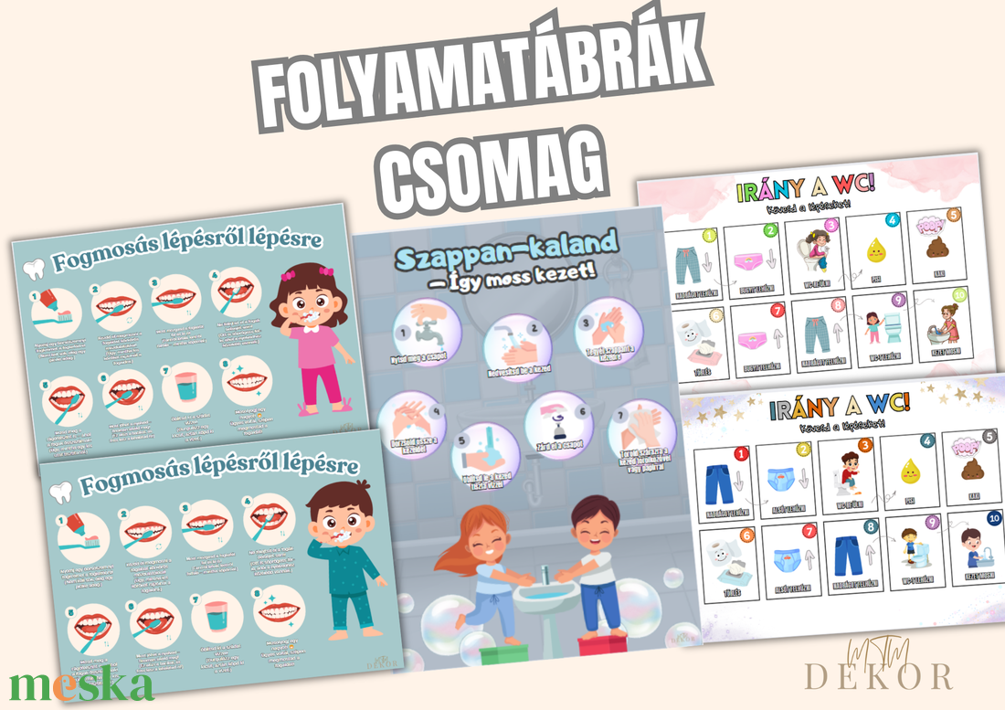 Kézmosás - Fogmosás - WC-használat folyamatábrák csomag - művészet - grafika & illusztráció - digitális - Meska.hu Kézmosás - Fogmosás - WC-használat folyamatábrák csomag - művészet - grafika & illusztráció - digitális - Meska.hu