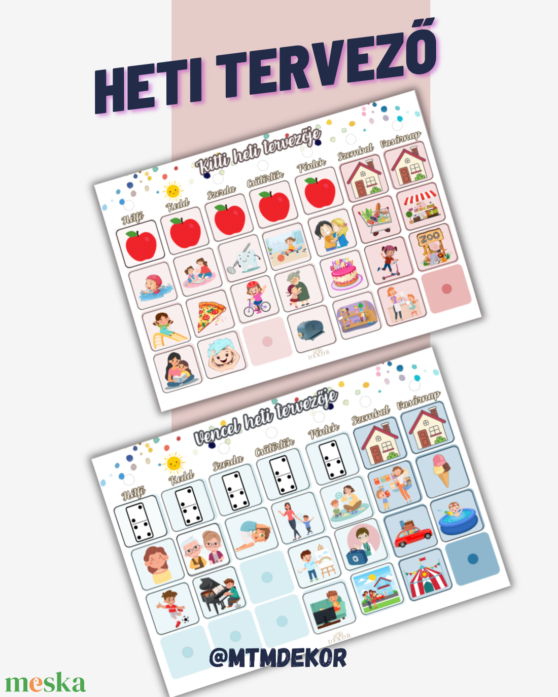 Egyedi gyermek heti tervező - Gyermek rutintábla - Napirend gyerekeknek - művészet - grafika & illusztráció - digitális - Meska.hu Egyedi gyermek heti tervező - Gyermek rutintábla - Napirend gyerekeknek - művészet - grafika & illusztráció - digitális - Meska.hu