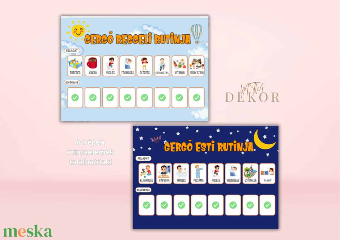 Gyermek rutintábla - Egyedi rutintábla gyerekeknek - Reggeli rutin - Esti rutin - Napirend gyerekeknek - művészet - grafika & illusztráció - digitális - Meska.hu Gyermek rutintábla - Egyedi rutintábla gyerekeknek - Reggeli rutin - Esti rutin - Napirend gyerekeknek - művészet - grafika & illusztráció - digitális - Meska.hu