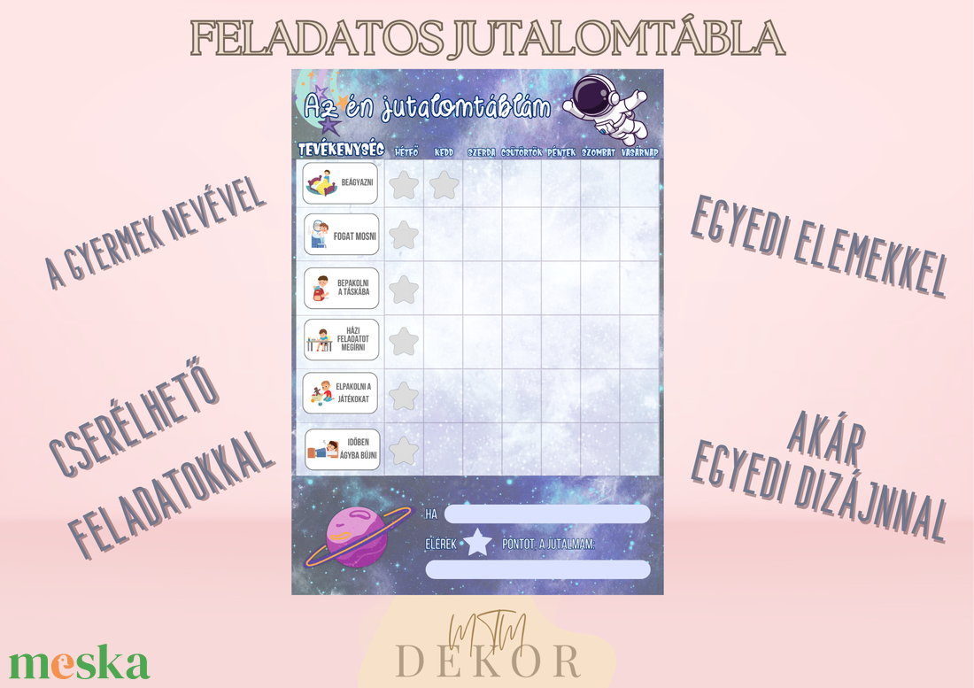 Feladatos jutalomtábla gyerekeknek - Napirendes jutalomtábla egyedi elemekkel - művészet - grafika & illusztráció - digitális - Meska.hu Feladatos jutalomtábla gyerekeknek - Napirendes jutalomtábla egyedi elemekkel - művészet - grafika & illusztráció - digitális - Meska.hu