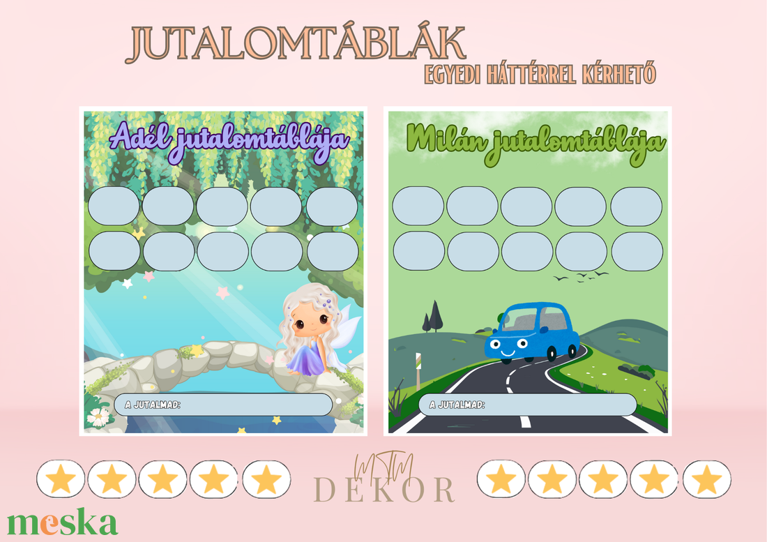 Jutalomtábla gyerekeknek - egyedi névvel - Egyedi grafikával - Bluey - Bing - Mancs őrjárat - Minecraft - Gabi babaháza  - művészet - grafika & illusztráció - digitális - Meska.hu