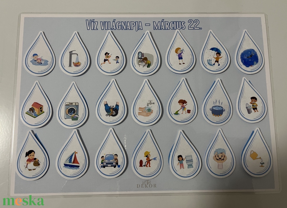 Víz Világnapja � Játékos foglalkoztató gyerekeknek - művészet - grafika & illusztráció - digitális - Meska.hu