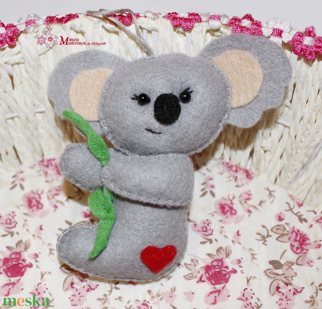Koala (filc koala maci bambusszal) - játék & sport - plüssállat & játékfigura - más figura - Meska.hu