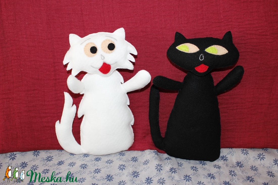  Szerénke és Lukrécia ( csak megrendelésre készült termék) - játék & sport - plüssállat & játékfigura - cica - Meska.hu