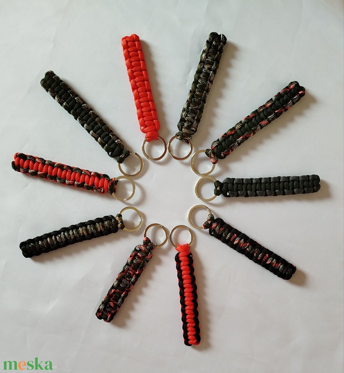 paracord kulcstartó - táska & tok - kulcstartó & táskadísz - kulcstartó - Meska.hu
