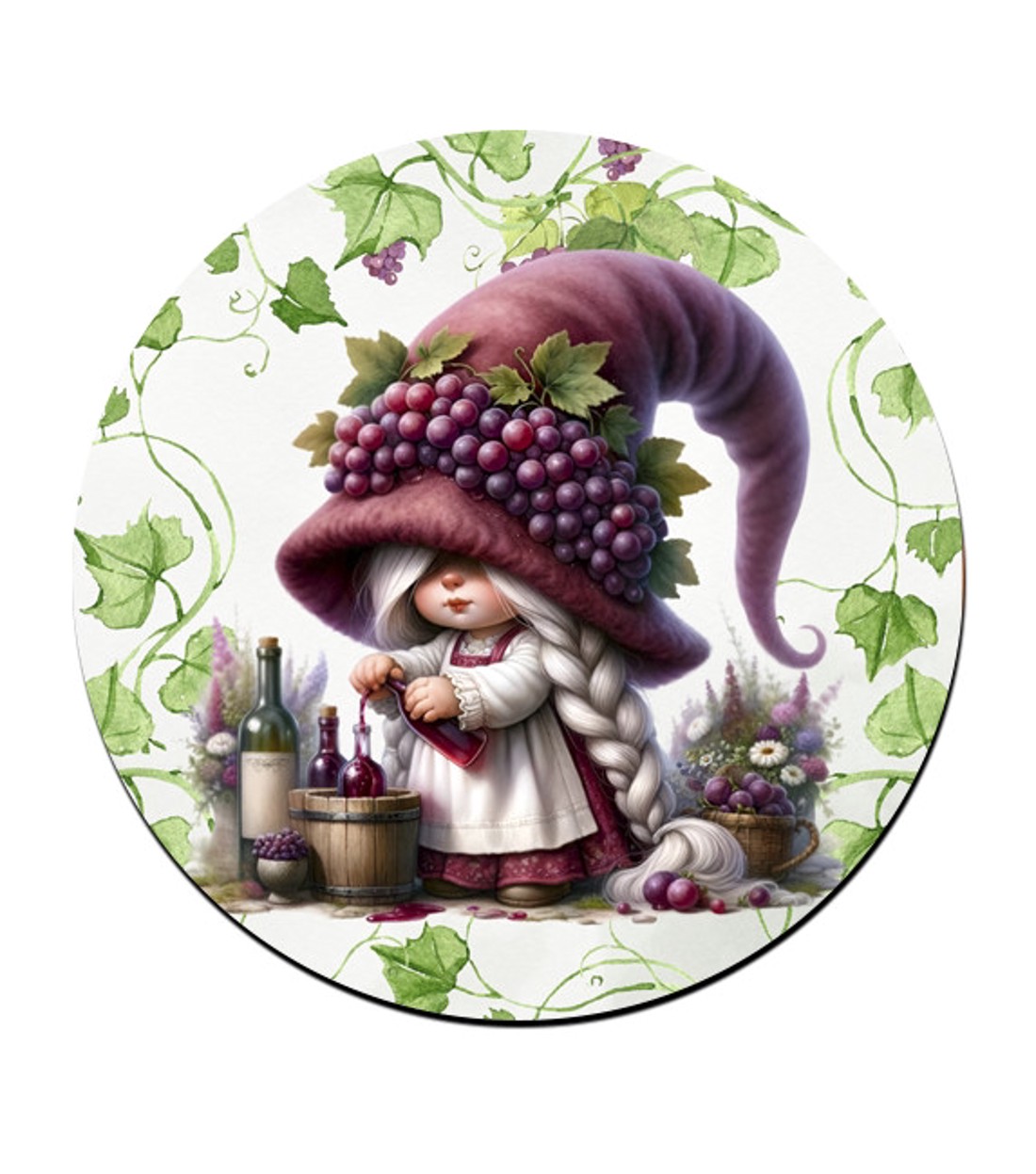 A legjobb borász manólány mintás bögre alátét -  - Meska.hu