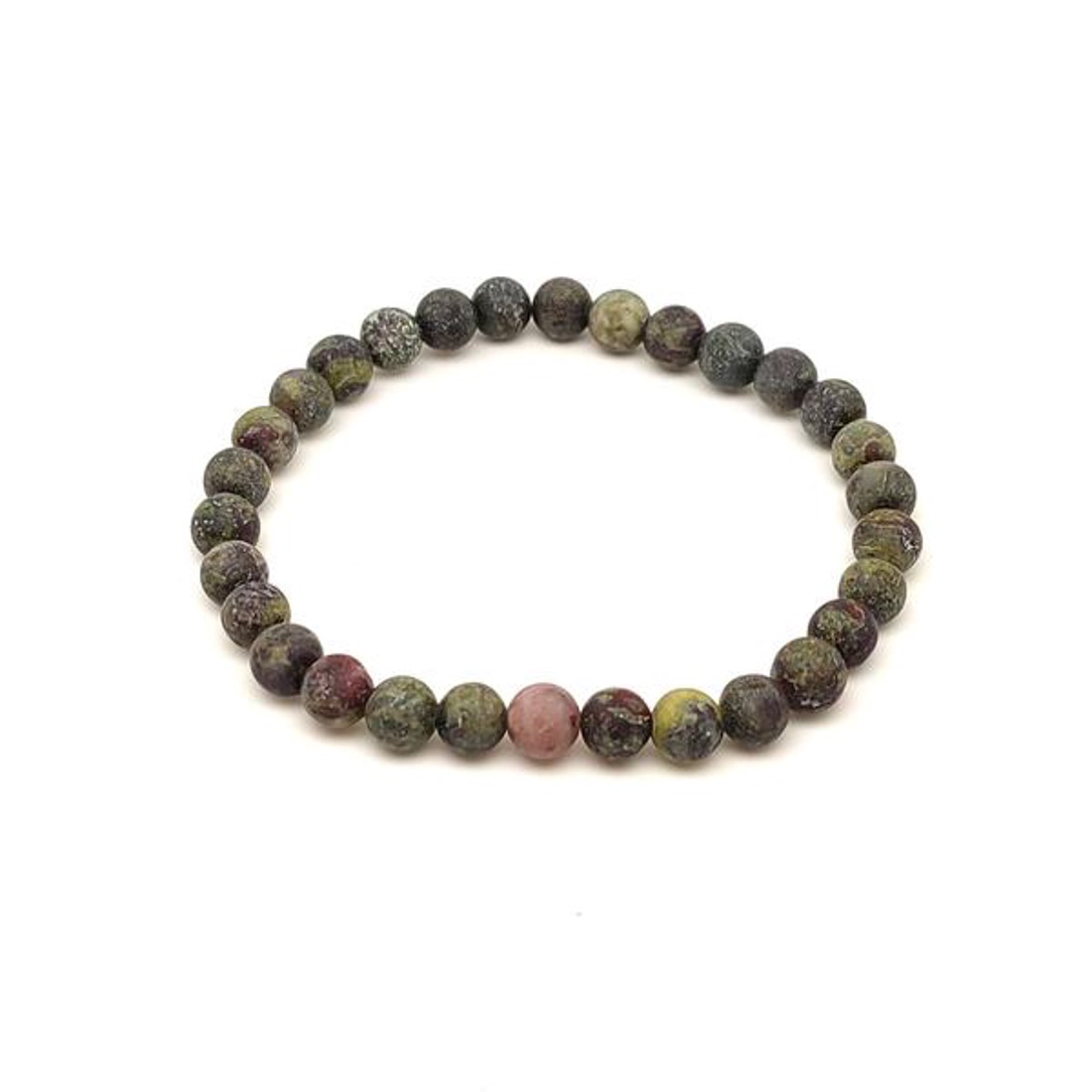 Jáspis sárkány matt ásvány karkötő golyós 6mm - ékszer - karkötő - ásványkarkötő - Meska.hu
