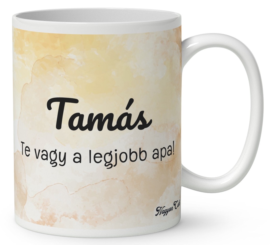 Névvel kérhető - Nyakkendős Cuki lajhár Apa és három gyerek mintás bögre - otthon & életmód - konyhafelszerelés, tálalás - tálalás - bögre & csésze - Meska.hu