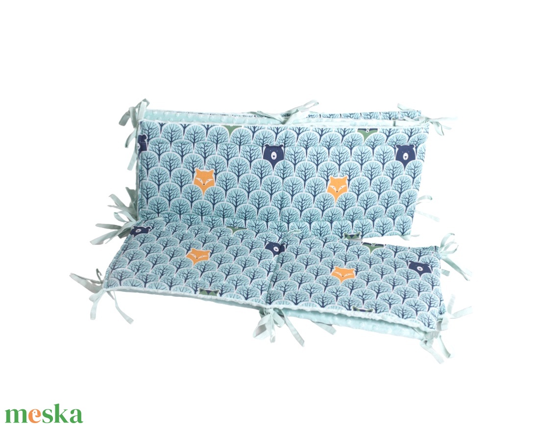 Kukucskálók merev rácsvédő 70x140-es kiságyba teljesen körbe érő verzióban  - otthon & életmód - babaszoba, gyerekszoba - rácsvédő & baldachin - Meska.hu
