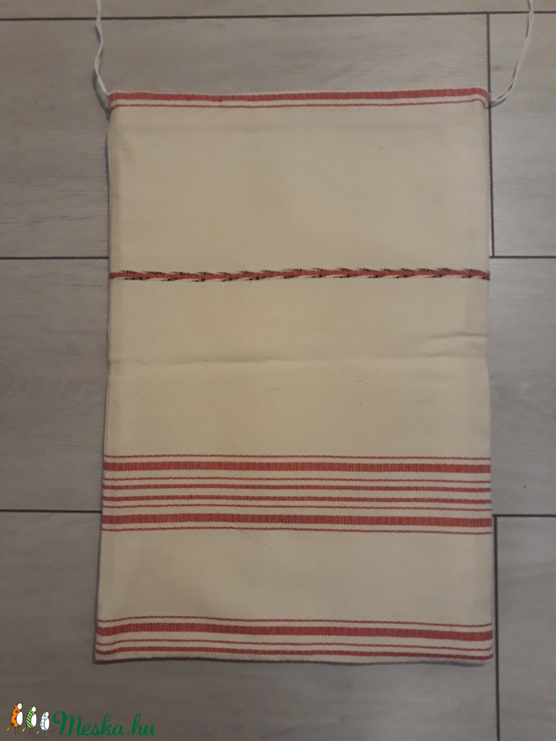 Zengővárkonyi szőttesből készített kenyereszsák - táska & tok - bevásárlás & shopper táska - kenyeres zsák - Meska.hu