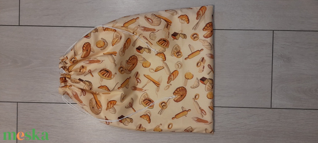 Pékáru mintás kenyeres zsák 29. - táska & tok - bevásárlás & shopper táska - kenyeres zsák - Meska.hu