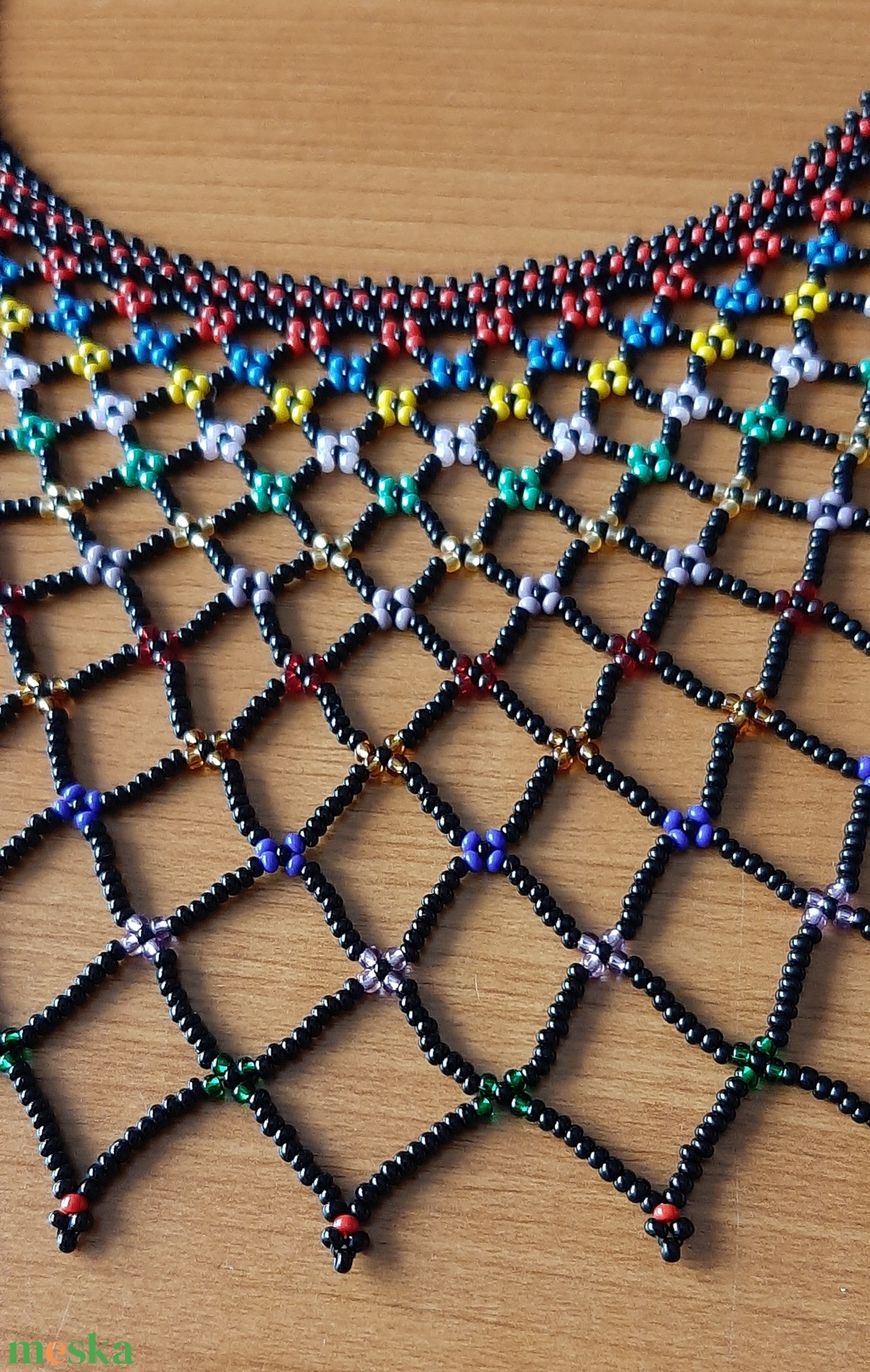 Sárközi gyöngygallér  - ékszer - nyaklánc - nyakpánt, gallér - Meska.hu