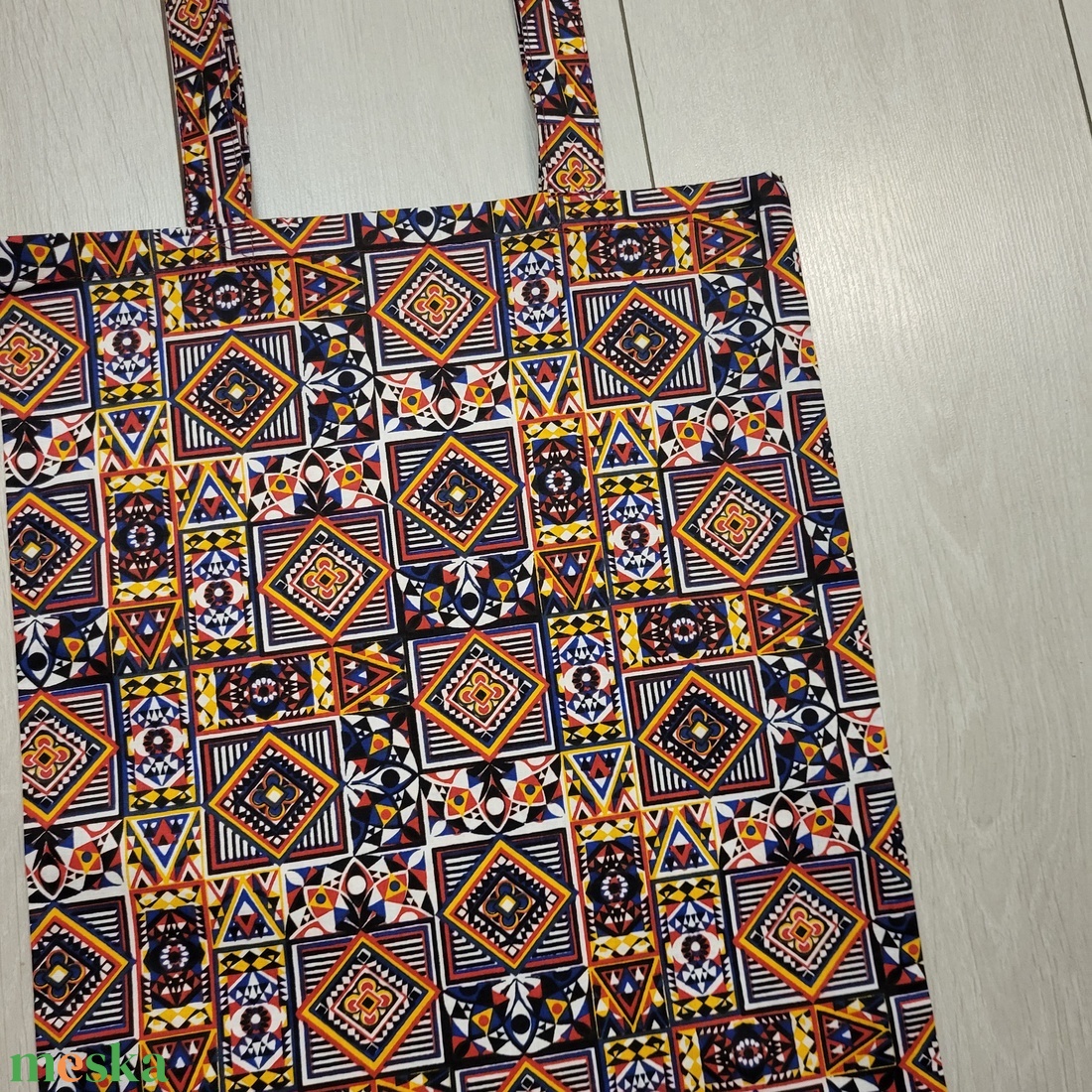 Geometriamintás vászonszatyor - táska & tok - bevásárlás & shopper táska - shopper, textiltáska, szatyor - Meska.hu Geometriamintás vászonszatyor - táska & tok - bevásárlás & shopper táska - shopper, textiltáska, szatyor - Meska.hu