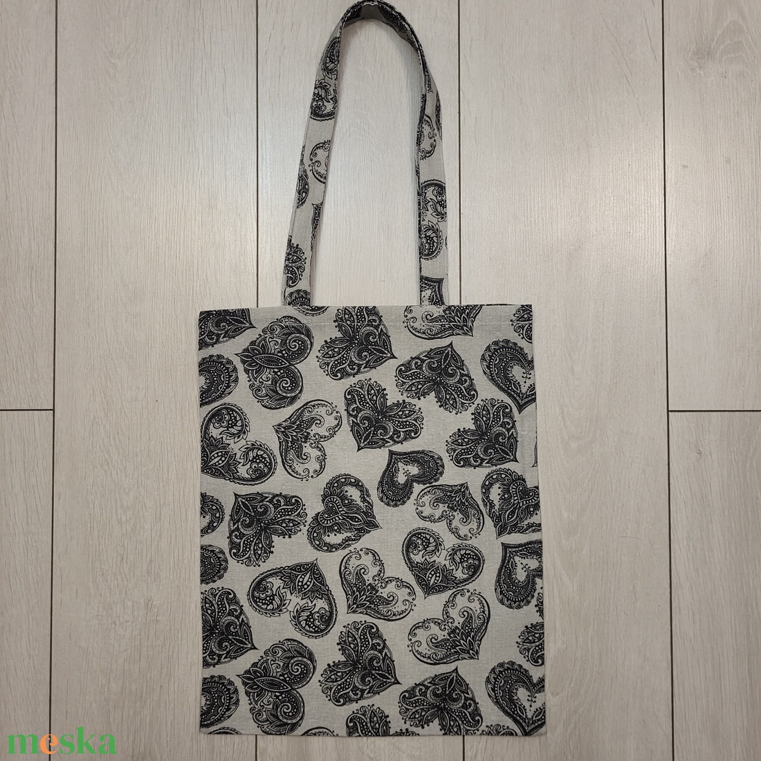 Szívecskes vászonszatyor - táska & tok - bevásárlás & shopper táska - shopper, textiltáska, szatyor - Meska.hu Szívecskes vászonszatyor - táska & tok - bevásárlás & shopper táska - shopper, textiltáska, szatyor - Meska.hu
