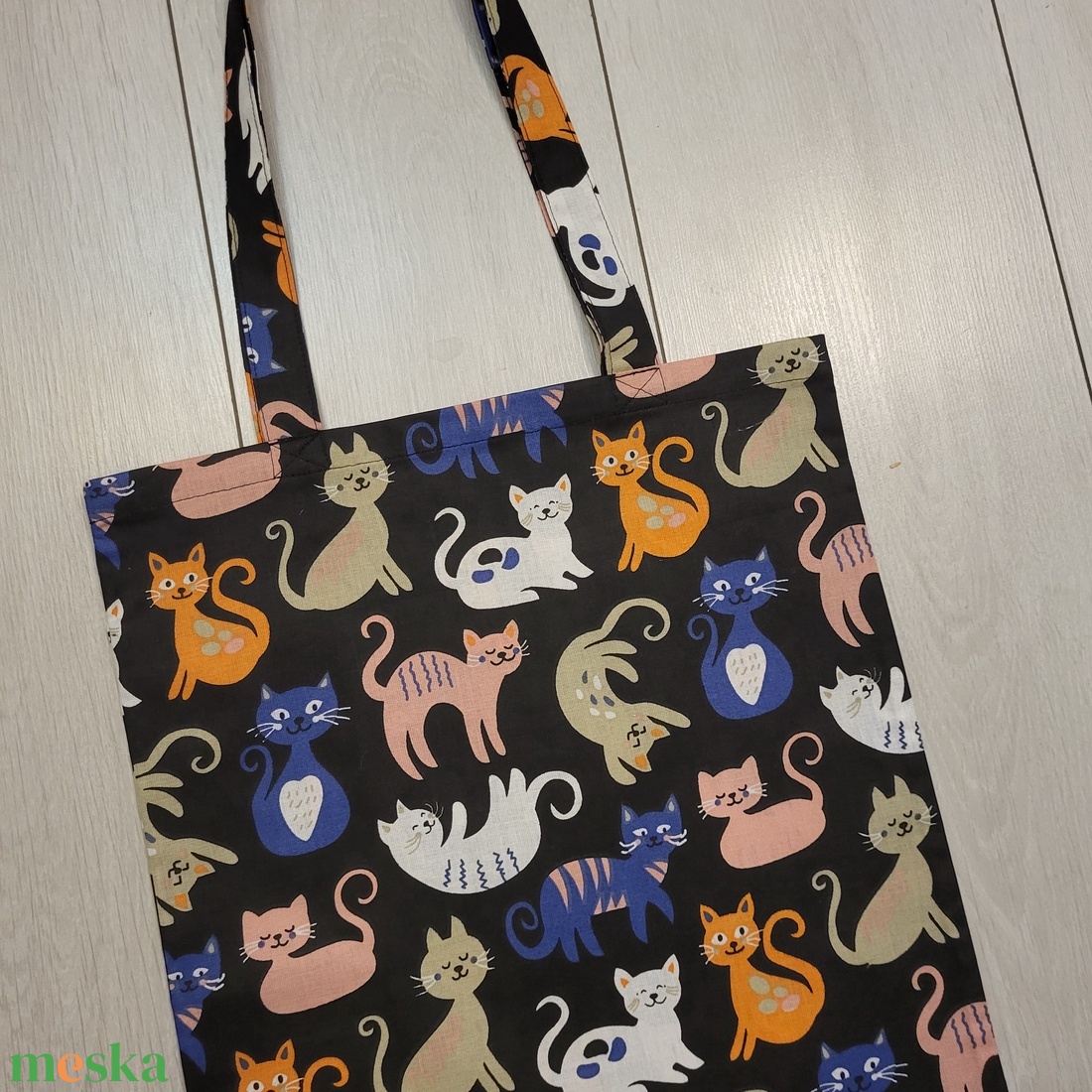 Cicás vászonszatyor - táska & tok - bevásárlás & shopper táska - shopper, textiltáska, szatyor - Meska.hu Cicás vászonszatyor - táska & tok - bevásárlás & shopper táska - shopper, textiltáska, szatyor - Meska.hu