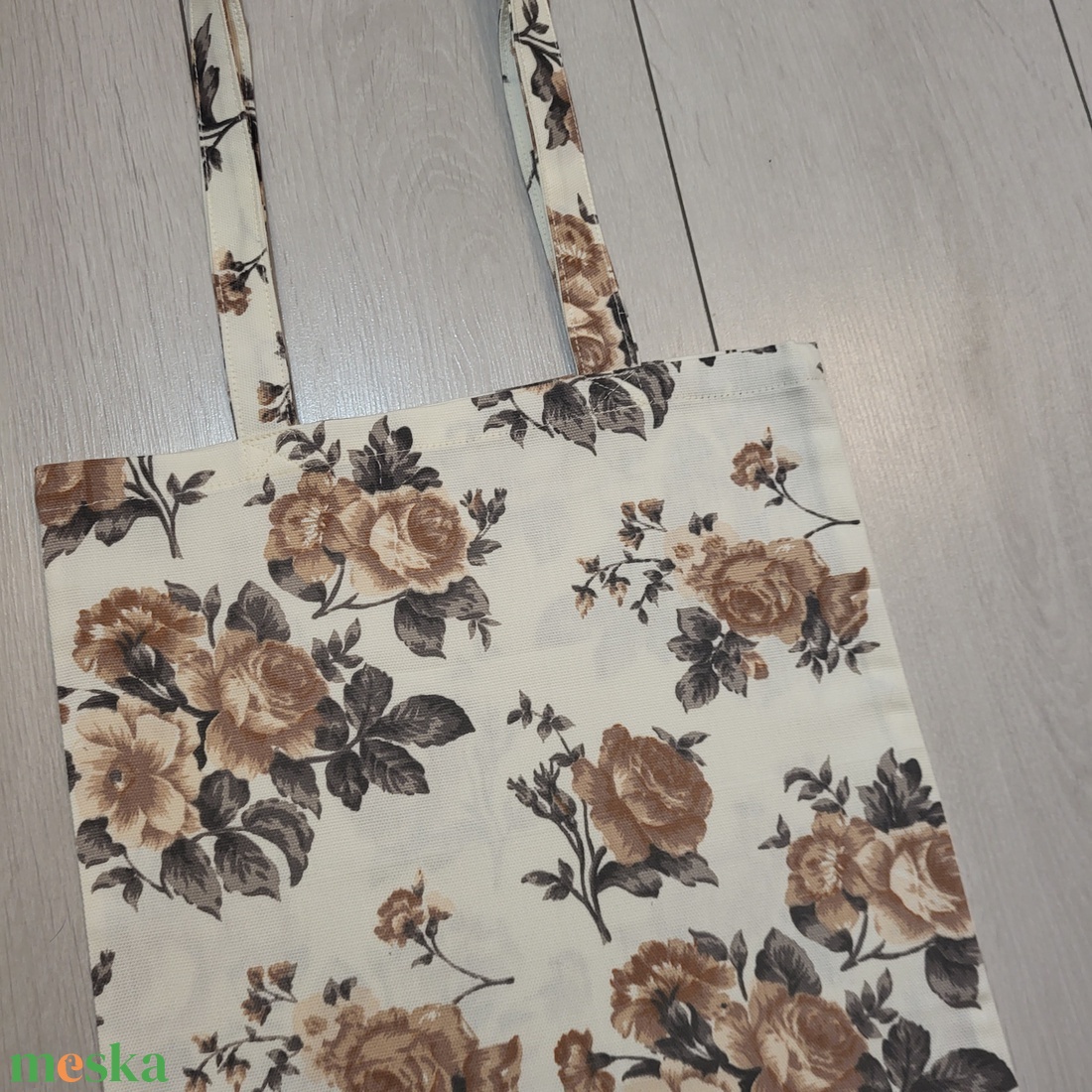 Rózsás vászonszatyor - táska & tok - bevásárlás & shopper táska - shopper, textiltáska, szatyor - Meska.hu Rózsás vászonszatyor - táska & tok - bevásárlás & shopper táska - shopper, textiltáska, szatyor - Meska.hu