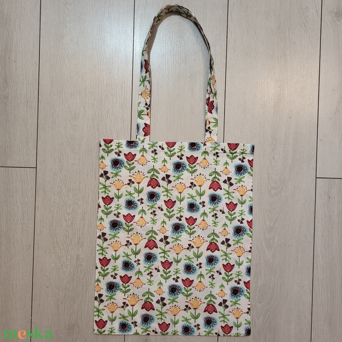 Virágos-tulipános vászonszatyor - táska & tok - bevásárlás & shopper táska - shopper, textiltáska, szatyor - Meska.hu Virágos-tulipános vászonszatyor - táska & tok - bevásárlás & shopper táska - shopper, textiltáska, szatyor - Meska.hu