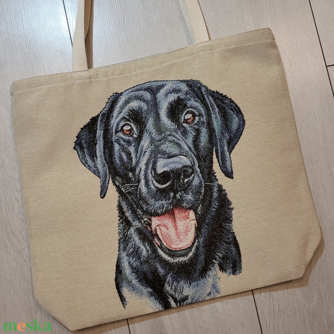 Fekete labradoros táska - táska & tok - bevásárlás & shopper táska - shopper, textiltáska, szatyor - Meska.hu Fekete labradoros táska - táska & tok - bevásárlás & shopper táska - shopper, textiltáska, szatyor - Meska.hu