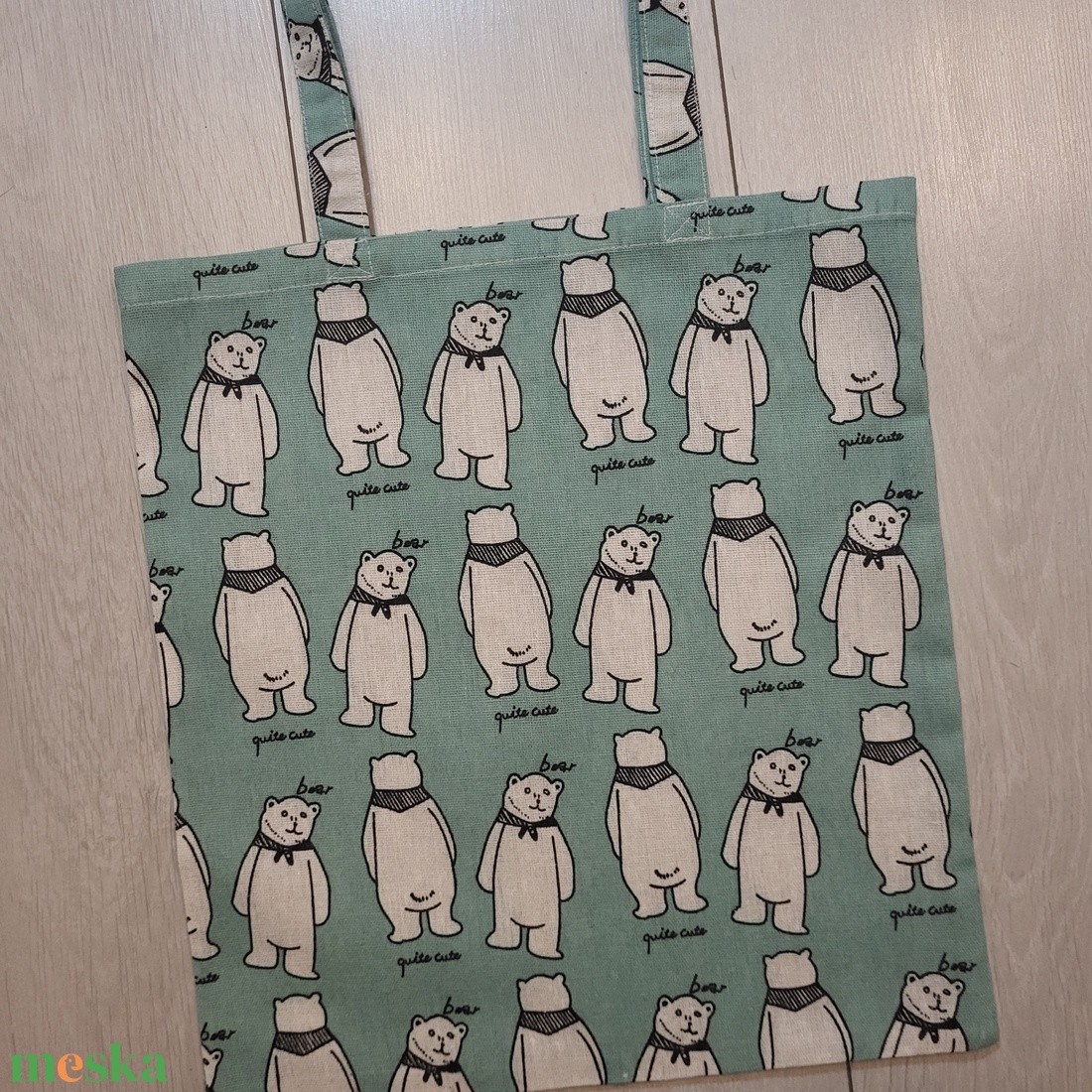 Mintás vászonszatyor - medvés - táska & tok - bevásárlás & shopper táska - shopper, textiltáska, szatyor - Meska.hu Mintás vászonszatyor - medvés - táska & tok - bevásárlás & shopper táska - shopper, textiltáska, szatyor - Meska.hu