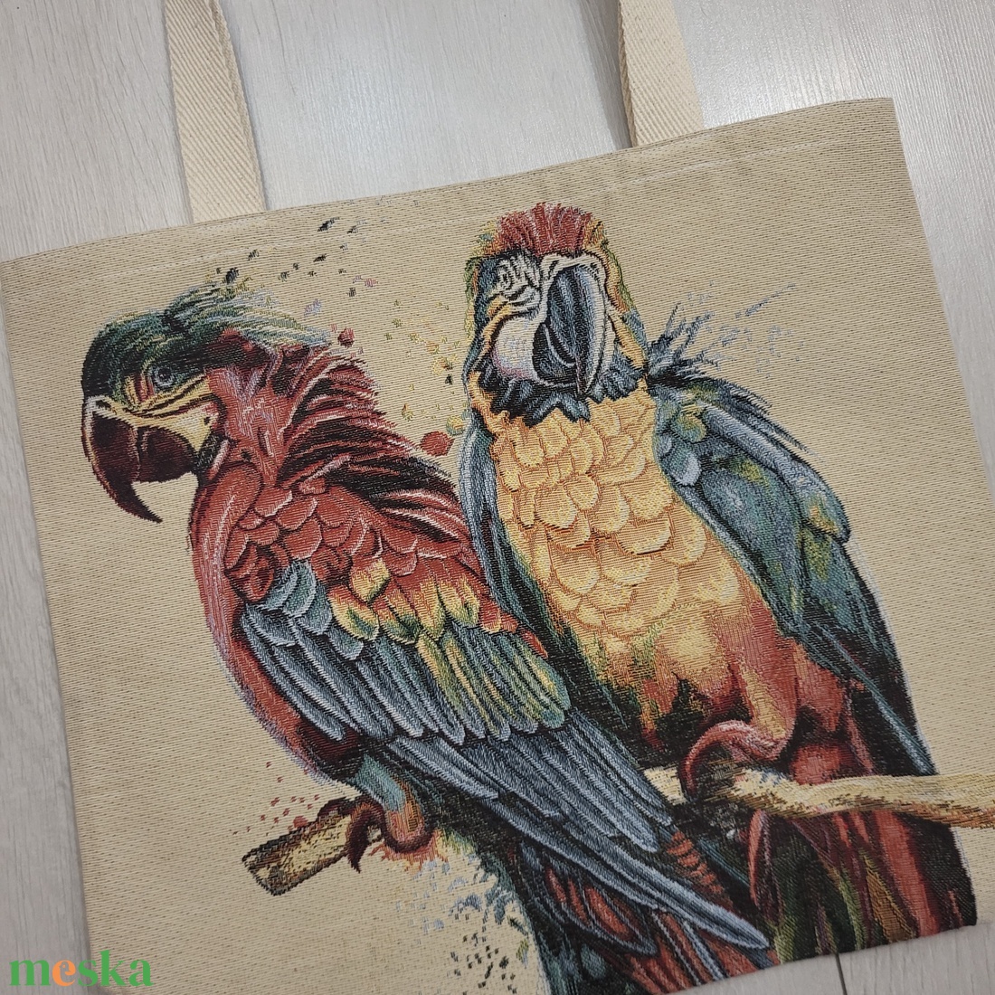 Papagájos táska - táska & tok - bevásárlás & shopper táska - shopper, textiltáska, szatyor - Meska.hu Papagájos táska - táska & tok - bevásárlás & shopper táska - shopper, textiltáska, szatyor - Meska.hu
